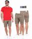 Bermudas de vestir jaspeada para hombre